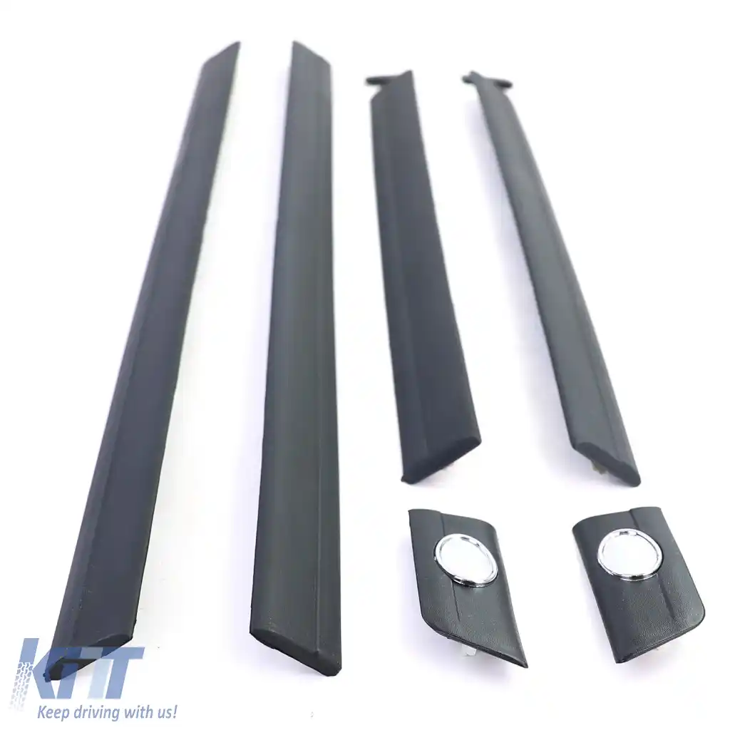 Banda de protecție, benzi de finisare, benzi pentru uși, set de 8 piese, potrivit pentru Audi 100 C4 90-94-image-6261460