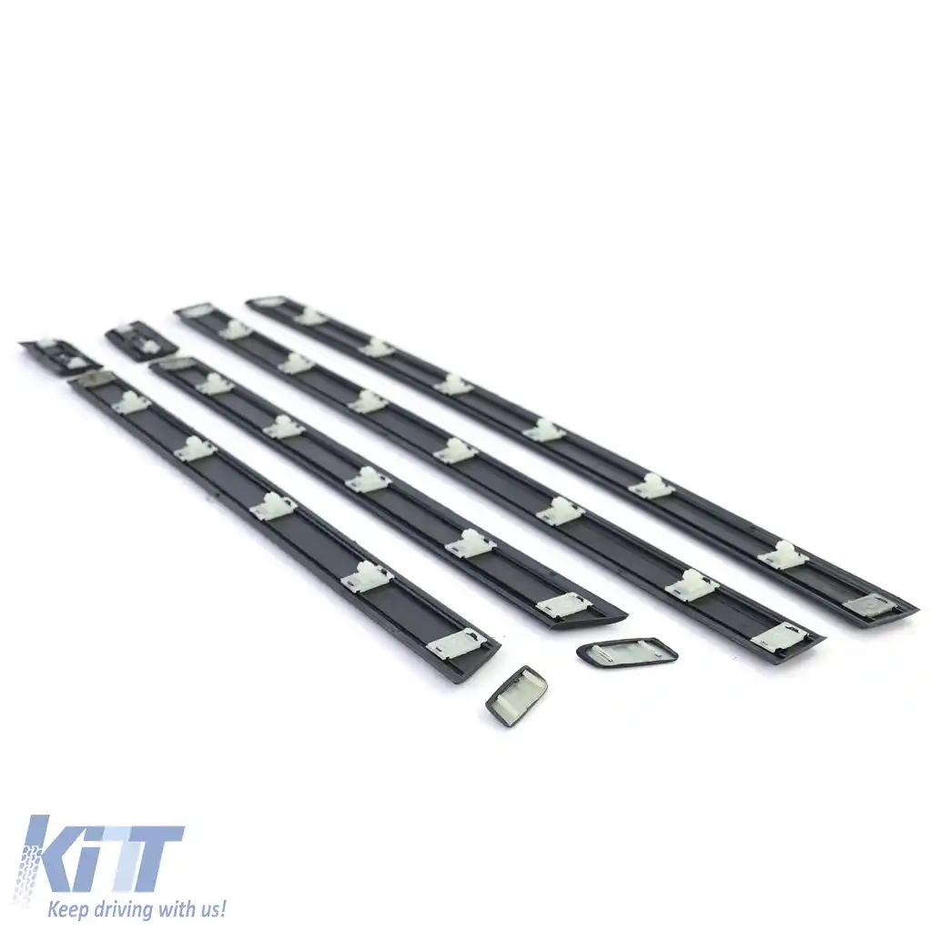 Banda de protecție, benzi de finisare, benzi pentru uși, set de 8 piese, potrivit pentru Audi 100 C4 90-94-image-6261463
