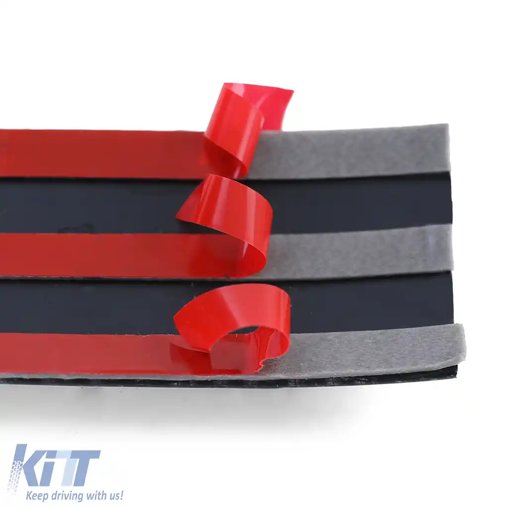 Banda de protecție flexibilă pentru ușa mașinii, universală, autoadezivă, din carbon, 150cm-image-6196274