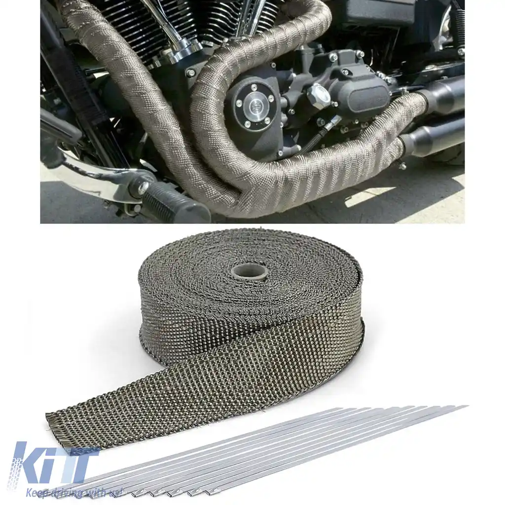 Banda de protecție termică pentru evacuare Titan până la 900°C 50mmx2mm 10Metri