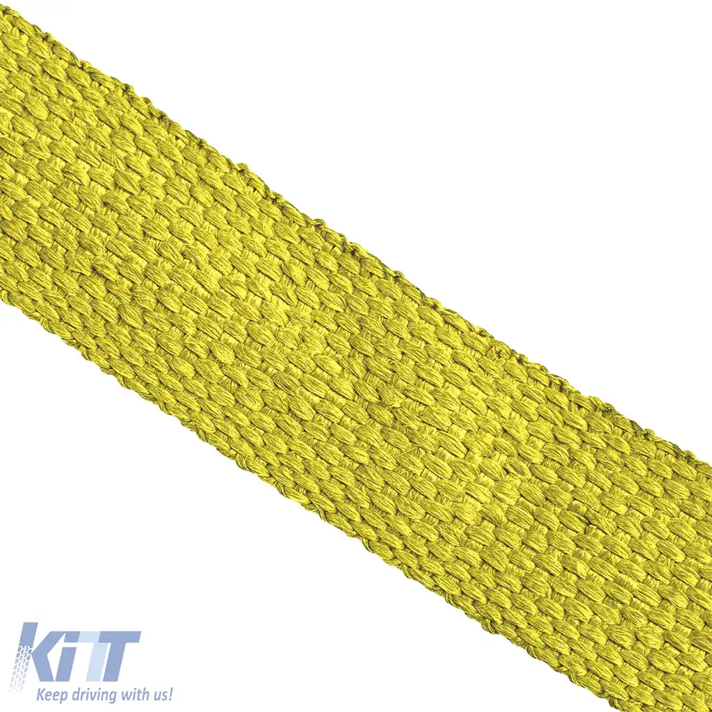 Banda de protecție termică pentru evacuare, galbenă, până la 900°C, 50mmx2mm, 10 metri-image-6193944