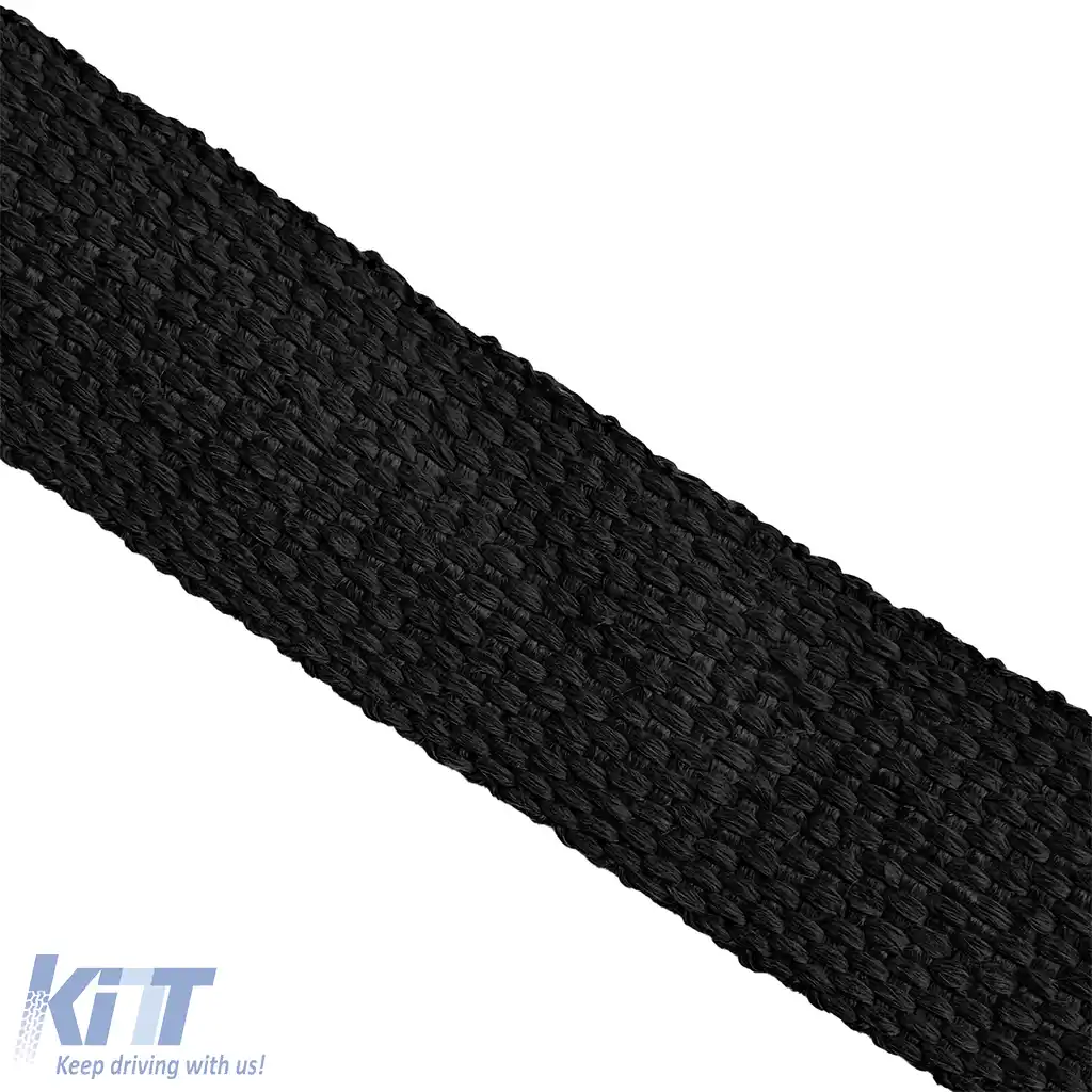 Banda de protecție termică pentru evacuare, neagră, până la 900°C, 50mmx2mm, 10 metri-image-6204817