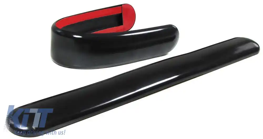 Banda de protecție universală pentru mașină 2 bucăți – protecție flexibilă pentru bumper – negru-image-6194932