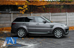 Bandouri Usi Fata compatibil cu Land Rover Range Rove Sport L494 (2013-up) Negru-image-6060403
