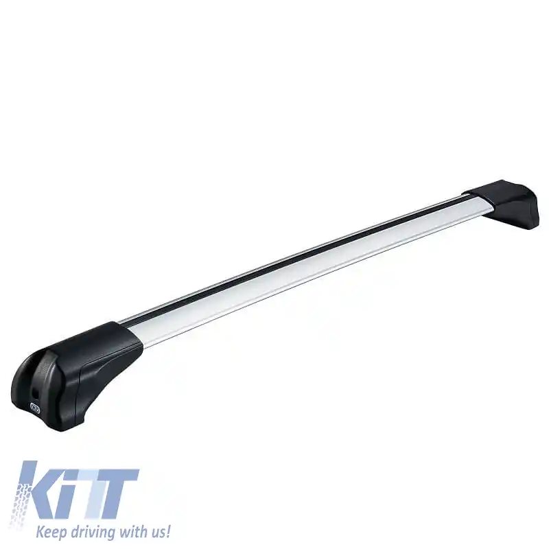 Bară de acoperiș din aluminiu aerodinamic CRUZ 925-727 Airo Fuse 106cm argintie 1 bucată-image-6325640
