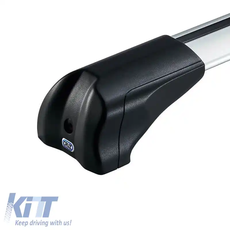 Bară de acoperiș din aluminiu aerodinamic CRUZ 925-727 Airo Fuse 106cm argintie 1 bucată-image-6325641