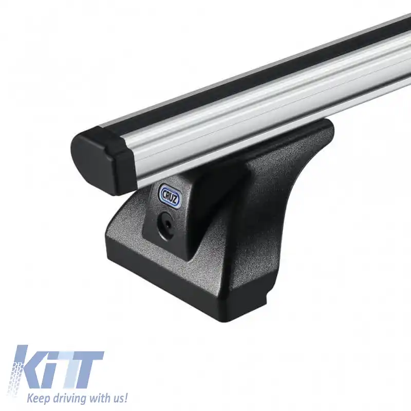 Bară de acoperiș din aluminiu CRUZ 924-085 Alu Cargo AF1-128cm Argintie 1 bucată-image-6306709