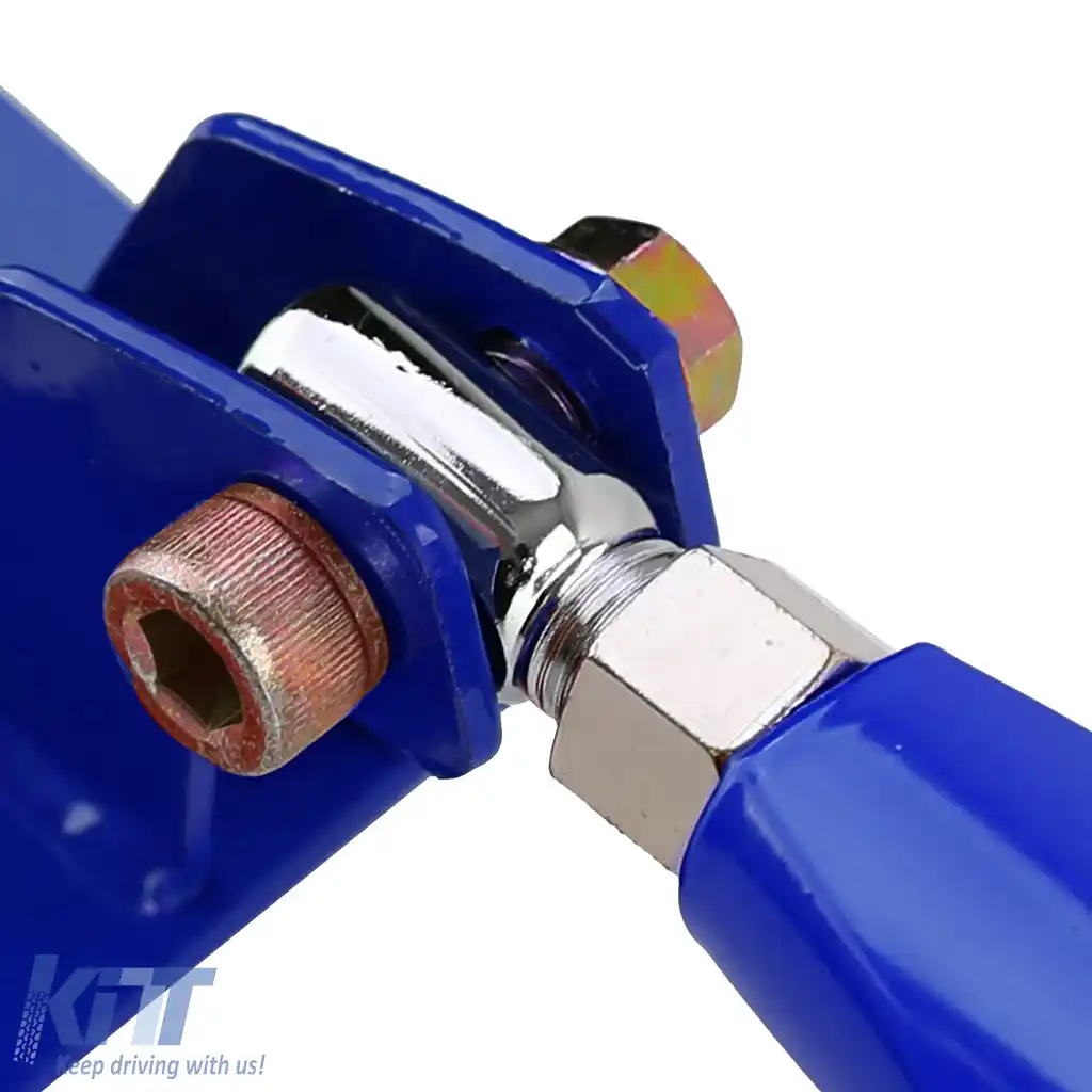 Bară de rigidizare din aluminiu albastră ajustabilă, potrivită pentru BMW E46 6 cilindri 320i 323i 325i 328i 330i-image-6191497