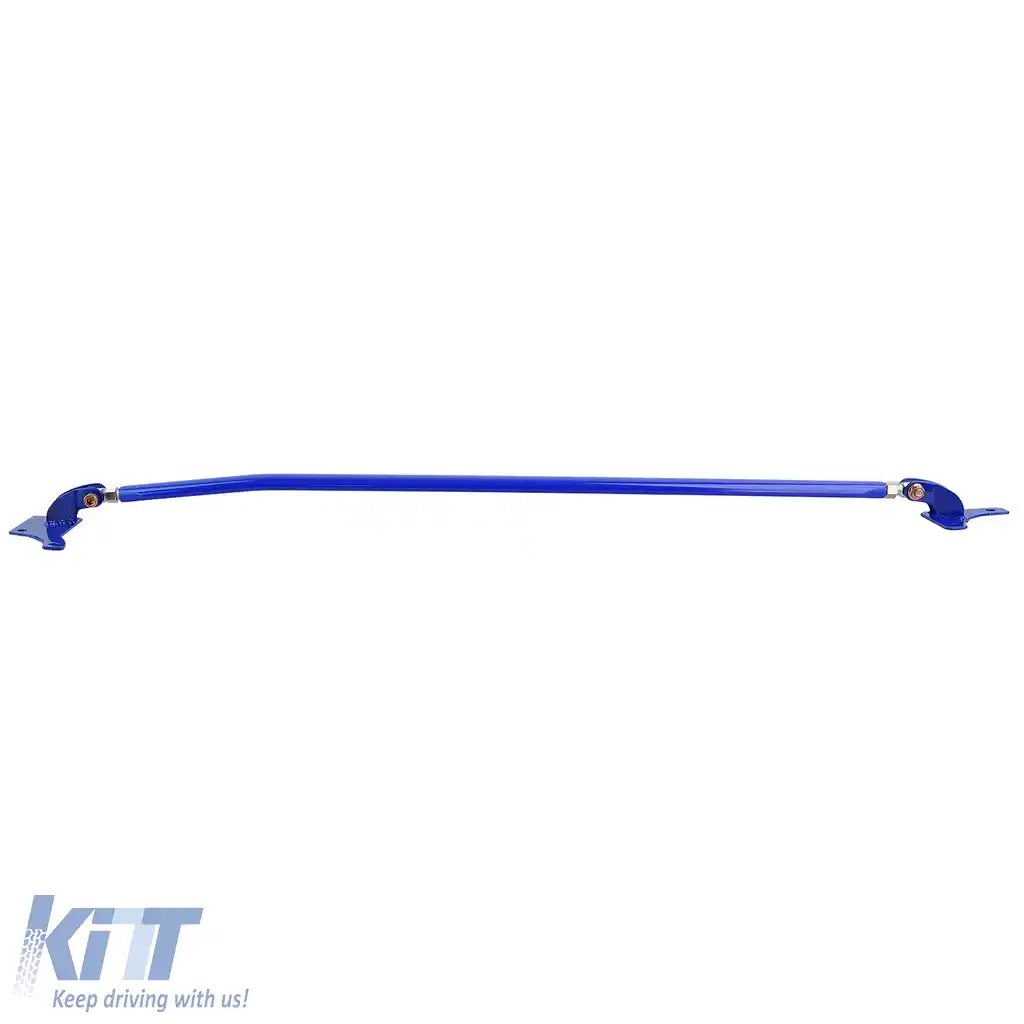 Bară de rigidizare din aluminiu albastră ajustabilă, potrivită pentru VW Golf 4 + Bora 97-03-image-6196845