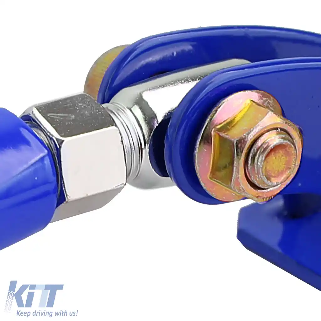 Bară de rigidizare din aluminiu albastră ajustabilă, potrivită pentru VW Golf 4 + Bora 97-03-image-6196852