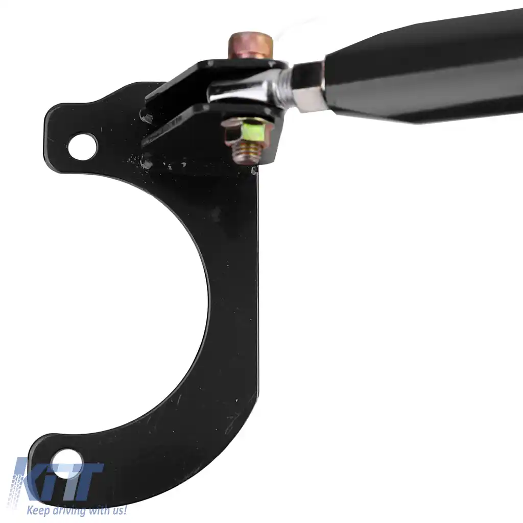 Bară de rigidizare din aluminiu neagră frontală ajustabilă în 3 piese, potrivită pentru Mazda MX-5 NA NB 1989-2000-image-6192993