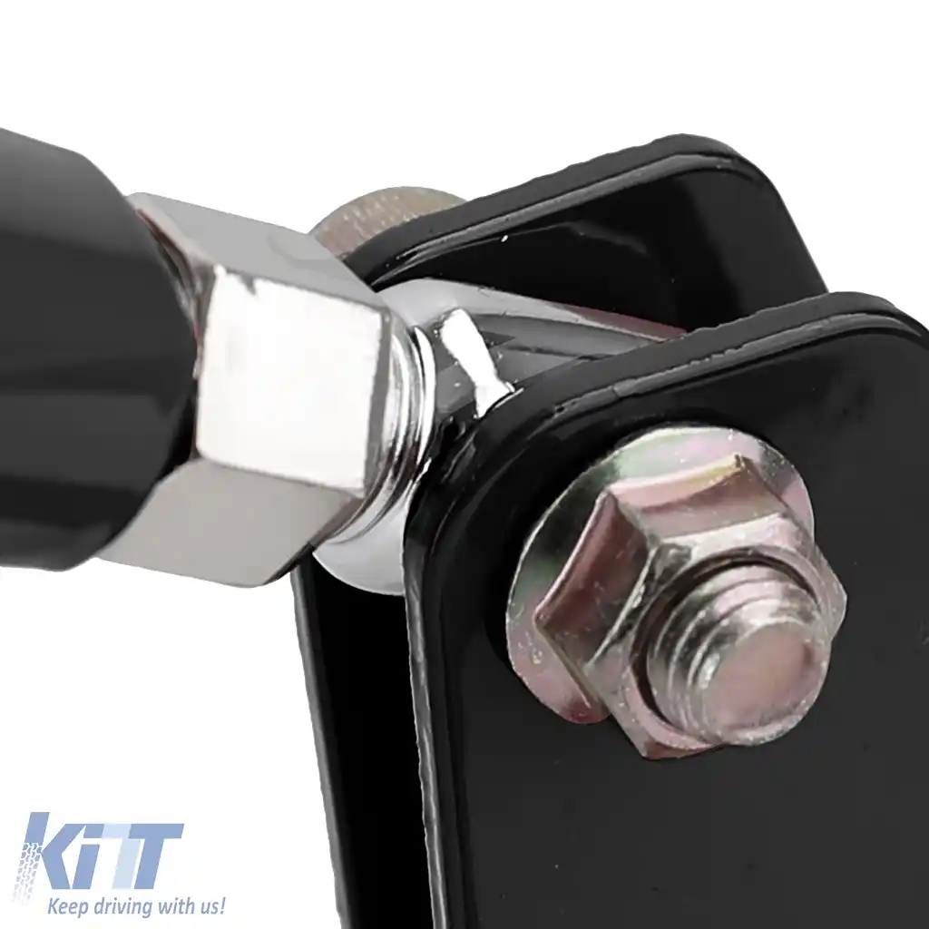 Bară de rigidizare din aluminiu neagră frontală ajustabilă în 3 piese, potrivită pentru Mazda MX-5 NA NB 1989-2000-image-6192996