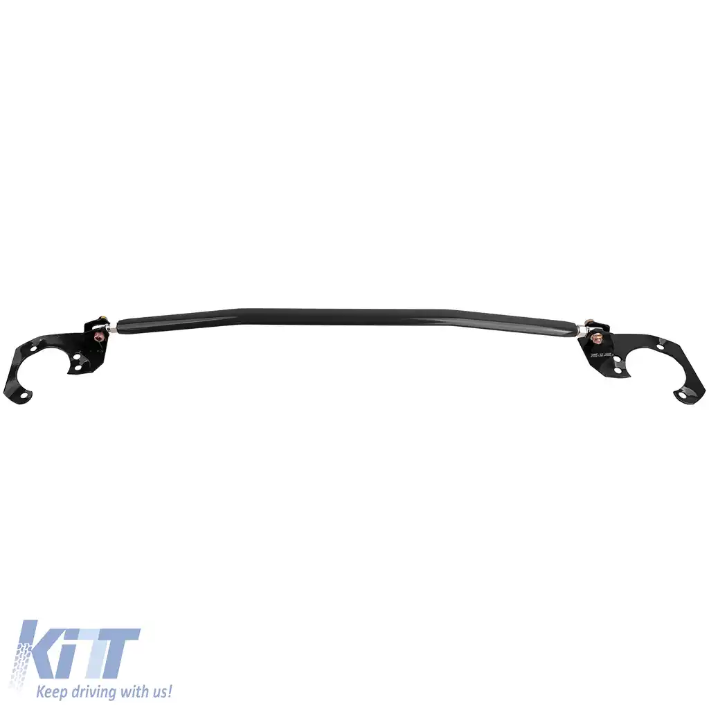 Bară de rigidizare din aluminiu neagră ajustabilă, potrivită pentru BMW E46 6 cilindri 320i 323i 325i 328i 330i-image-6193133