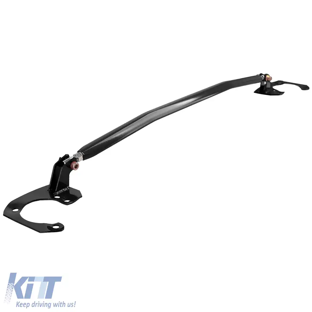 Bară de rigidizare din aluminiu neagră ajustabilă, potrivită pentru BMW E46 6 cilindri 320i 323i 325i 328i 330i-image-6193135
