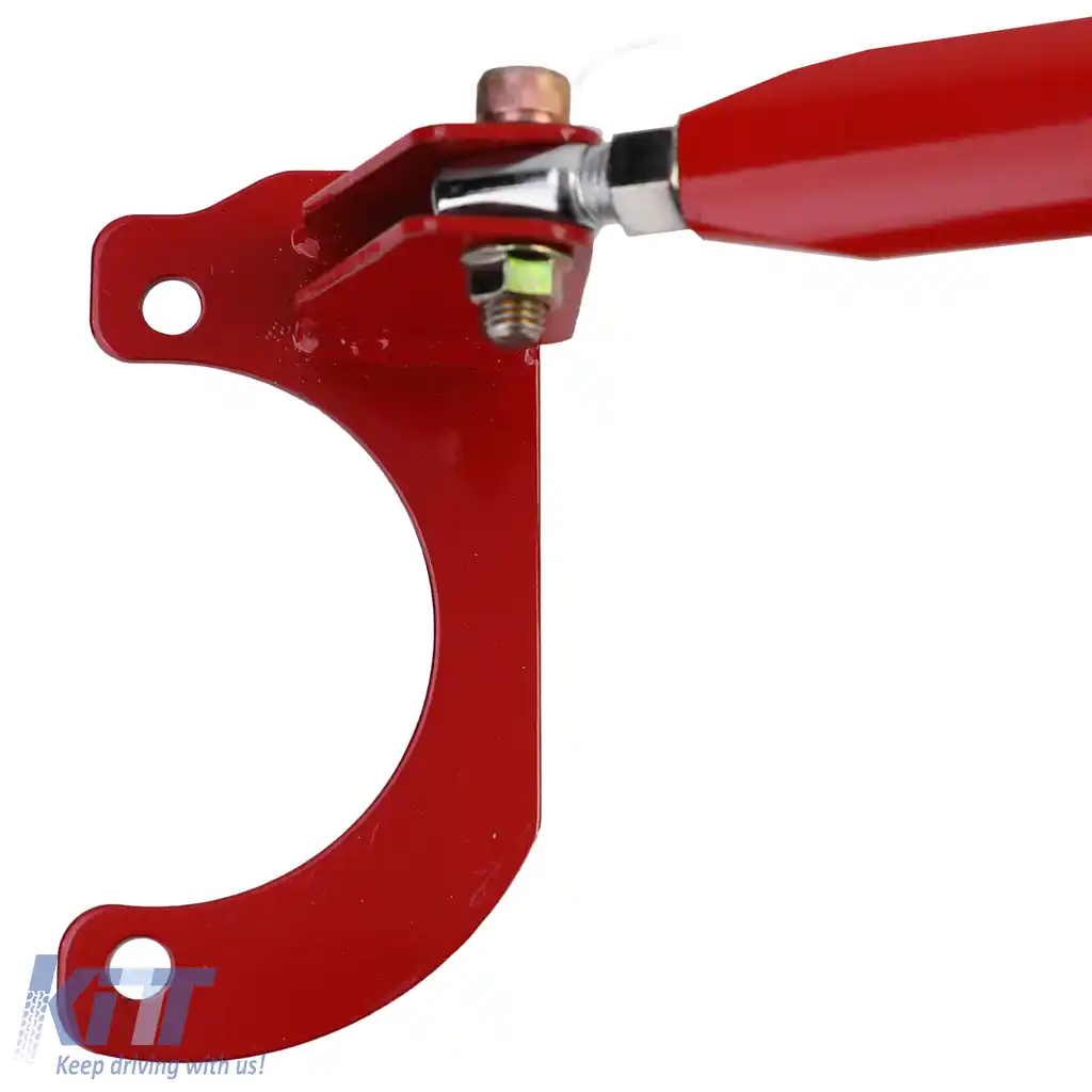 Bară de rigidizare din aluminiu roșie frontală ajustabilă în 3 piese, potrivită pentru Mazda MX5 NA NB 89-00-image-6190457