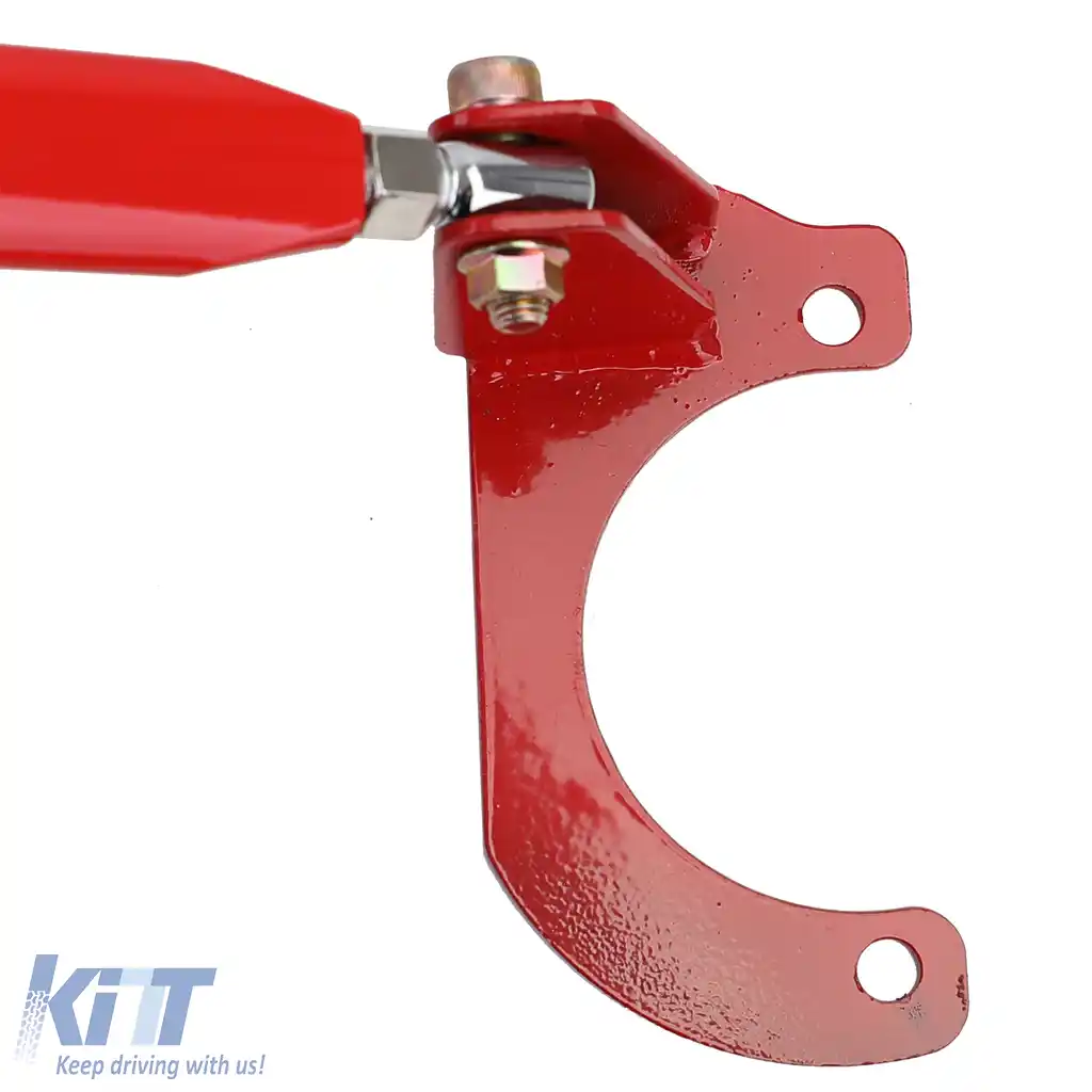 Bară de rigidizare din aluminiu roșie frontală ajustabilă în 3 piese, potrivită pentru Mazda MX5 NA NB 89-00-image-6190458