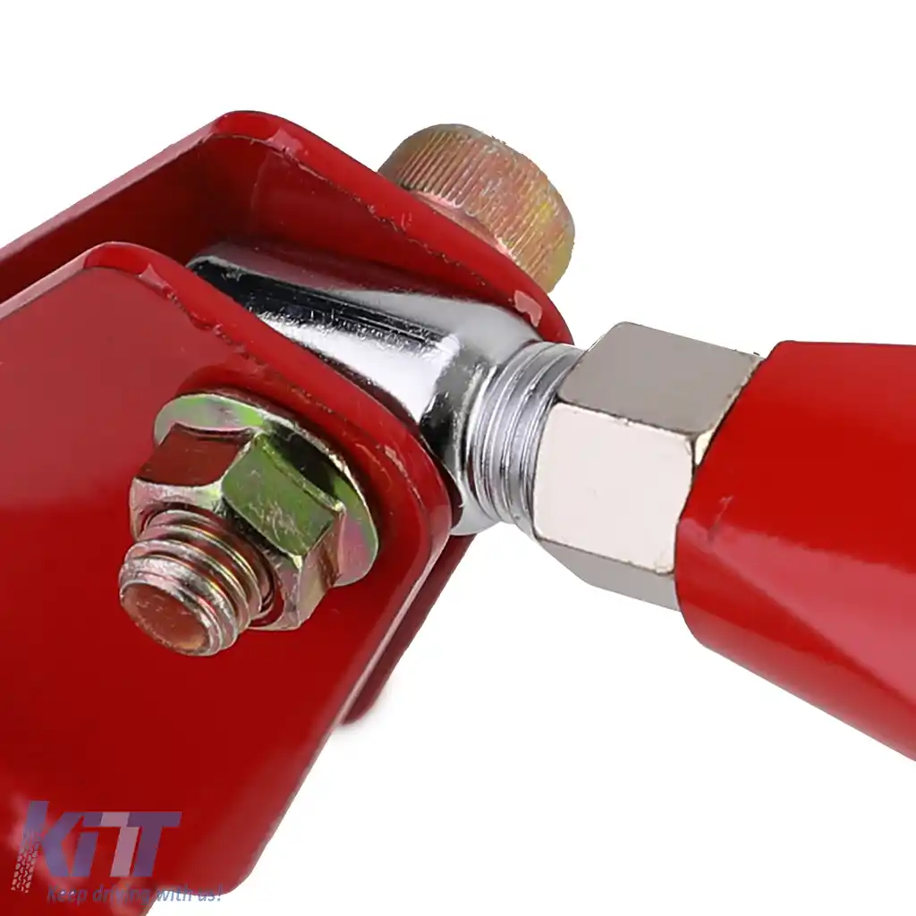 Bară de rigidizare din aluminiu roșie frontală ajustabilă în 3 piese, potrivită pentru Mazda MX5 NA NB 89-00-image-6190459