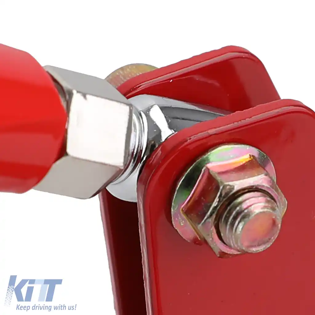 Bară de rigidizare din aluminiu roșie frontală ajustabilă în 3 piese, potrivită pentru Mazda MX5 NA NB 89-00-image-6190460