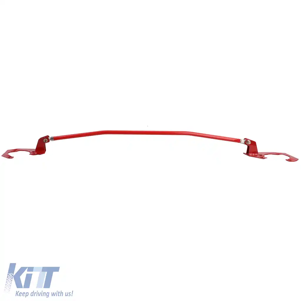 Bară de rigidizare din aluminiu roșie ajustabilă, potrivită pentru BMW E46 6 cilindri 320i 323i 325i 328i 330i-image-6192999
