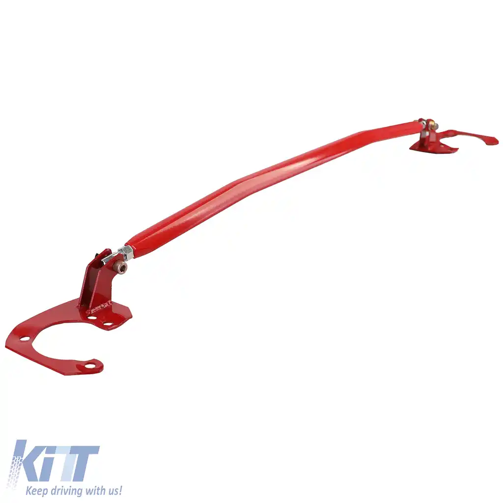 Bară de rigidizare din aluminiu roșie ajustabilă, potrivită pentru BMW E46 6 cilindri 320i 323i 325i 328i 330i-image-6193000