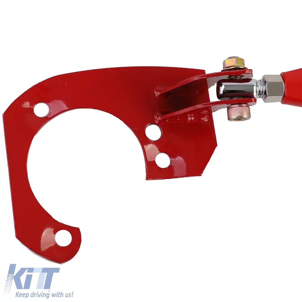 Bară de rigidizare din aluminiu roșie ajustabilă, potrivită pentru BMW E46 6 cilindri 320i 323i 325i 328i 330i-image-6193001