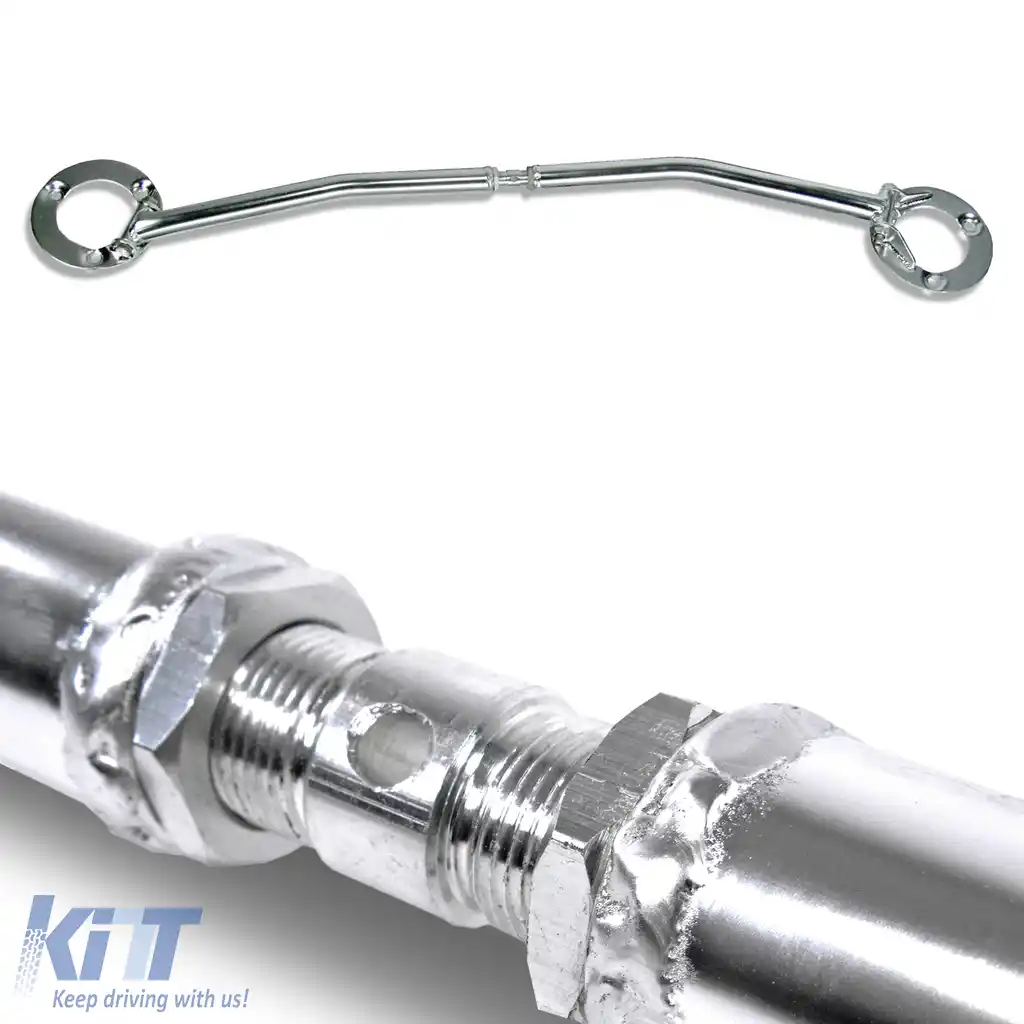 Bară de rigidizare frontală din aluminiu, 3 piese, lustruită, potrivită pentru BMW Seria 3 E36 316i 318i M40 -94