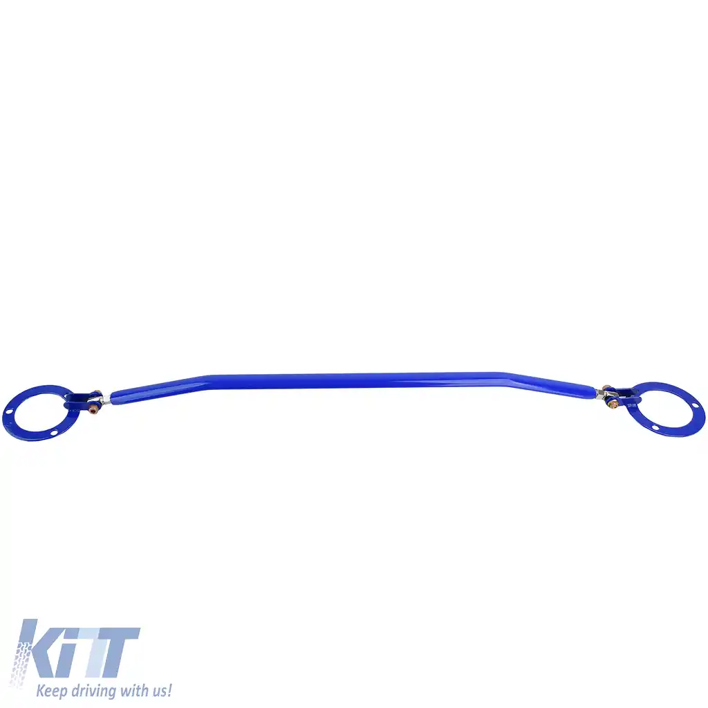 Bară de strut din aluminiu albastră frontală ajustabilă, potrivită pentru BMW Seria 5 E34 520i 525i 89-96-image-6195627