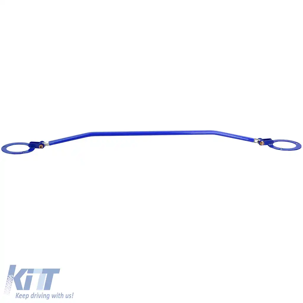 Bară de strut din aluminiu albastră frontală ajustabilă, potrivită pentru BMW Seria 5 E34 520i 525i 89-96-image-6195628