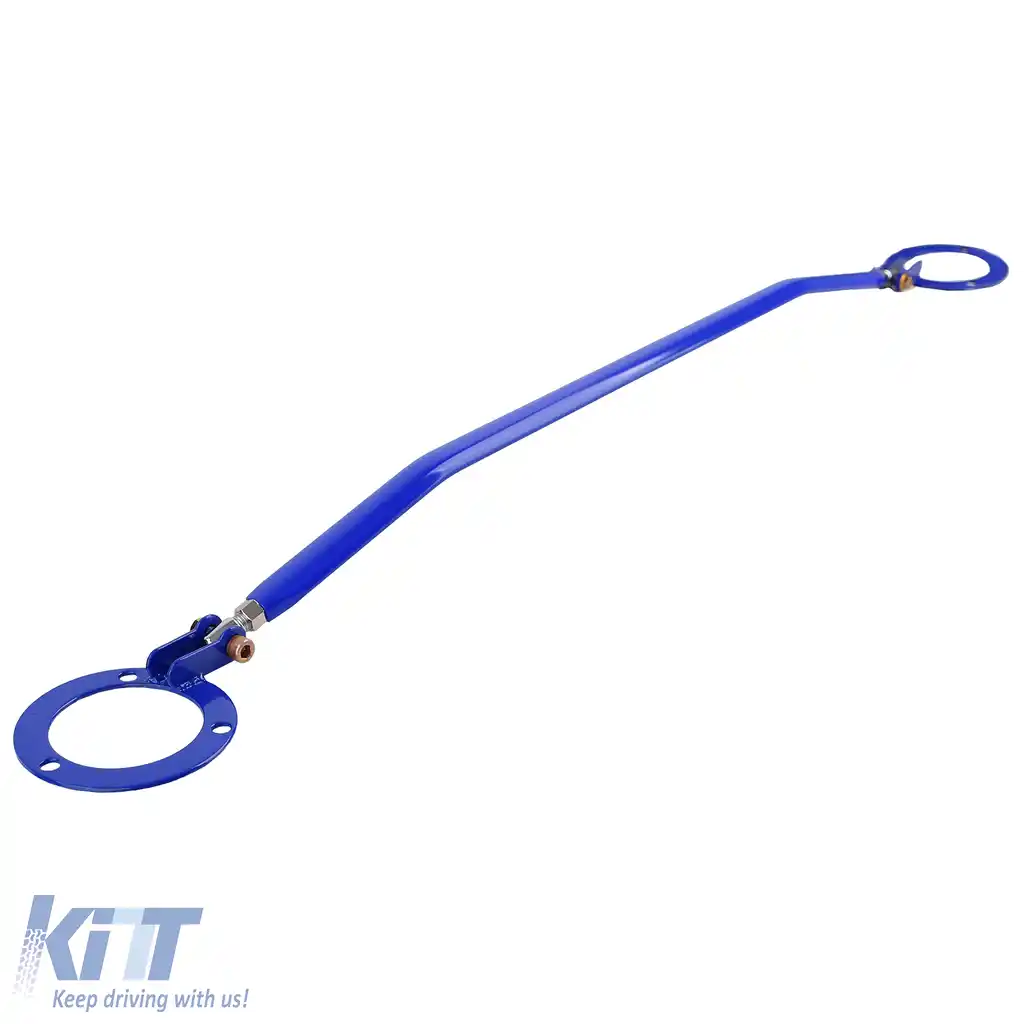 Bară de strut din aluminiu albastră frontală ajustabilă, potrivită pentru BMW Seria 5 E34 520i 525i 89-96-image-6195629