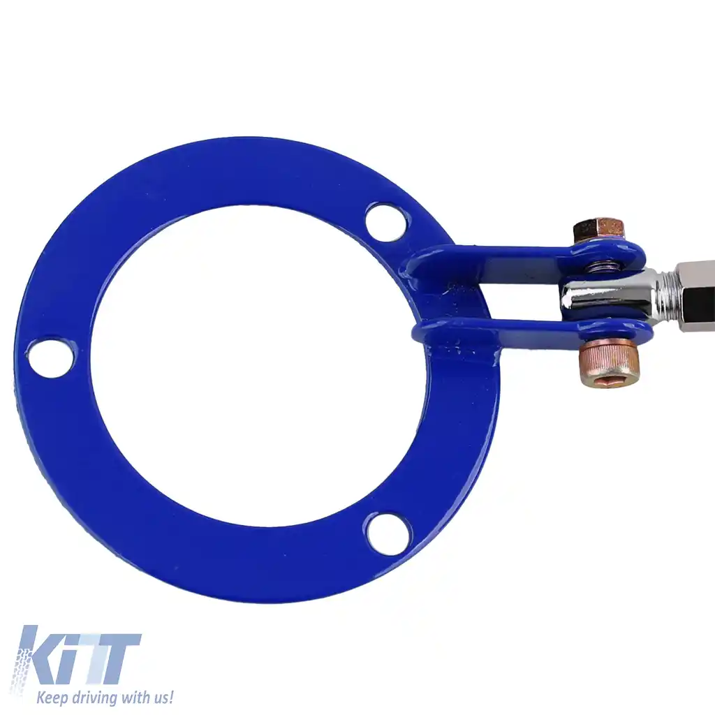 Bară de strut din aluminiu albastră frontală ajustabilă, potrivită pentru BMW Seria 5 E34 520i 525i 89-96-image-6195630