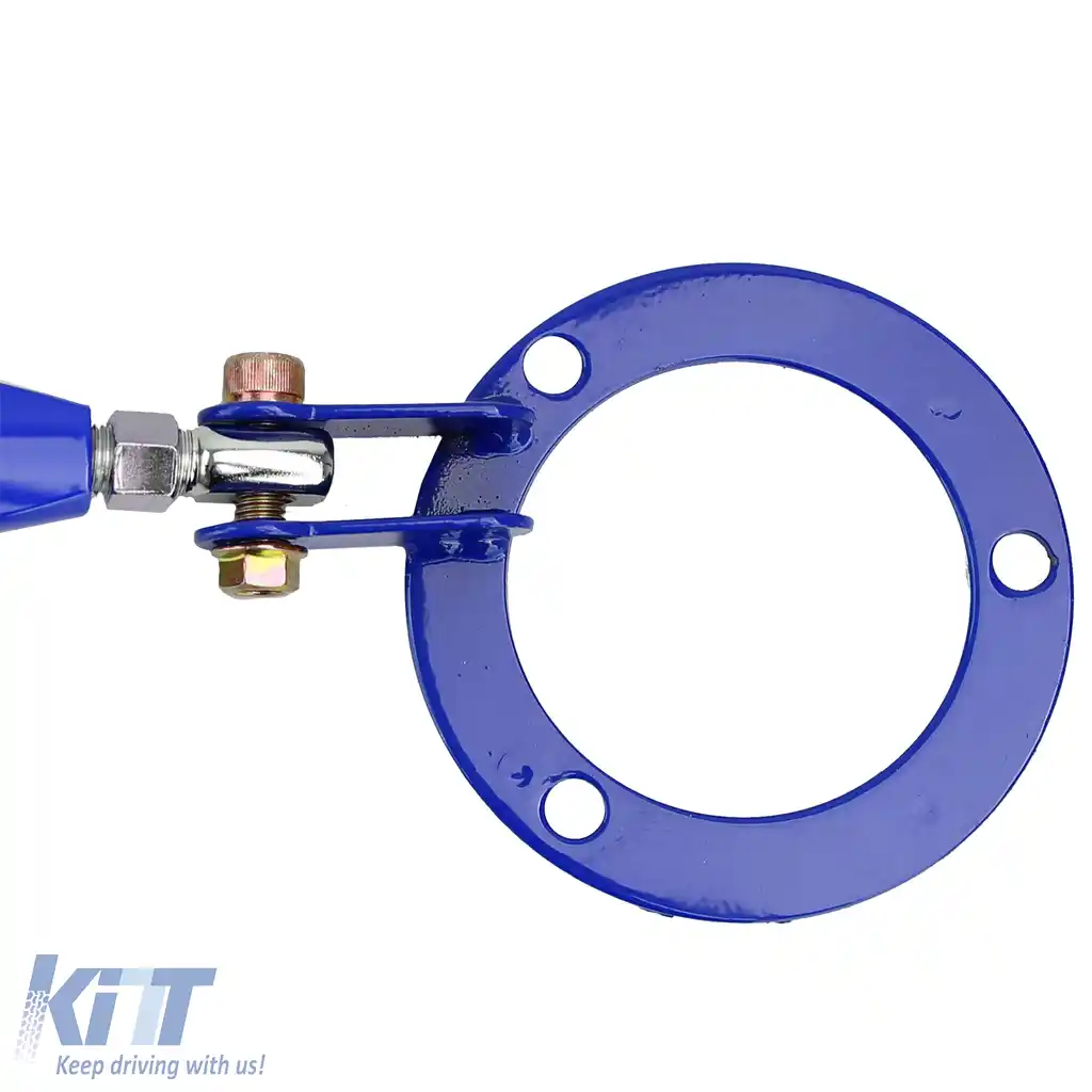 Bară de strut din aluminiu albastră frontală ajustabilă, potrivită pentru BMW Seria 5 E34 520i 525i 89-96-image-6195631