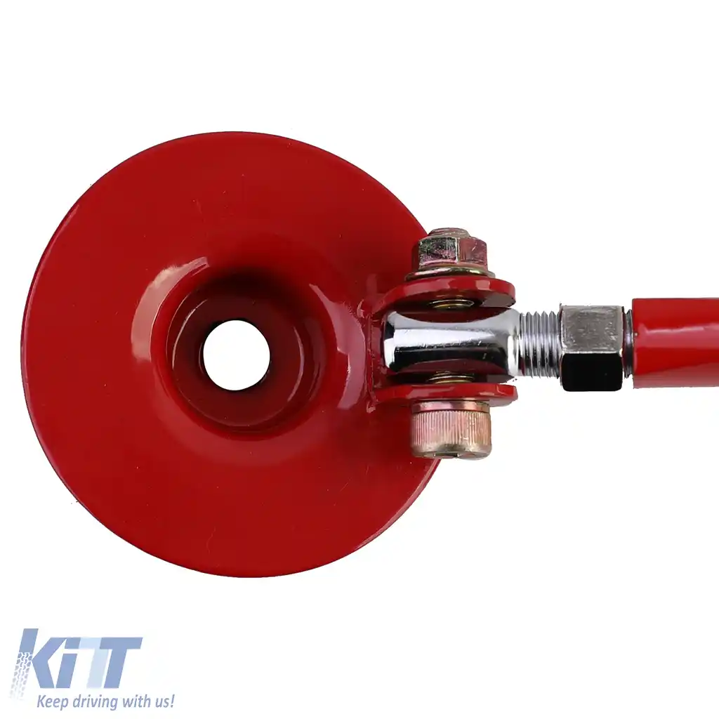 Bară de strut din aluminiu roșie frontală ajustabilă, potrivită pentru Suzuki Swift MZ EZ 05-11-image-6193009