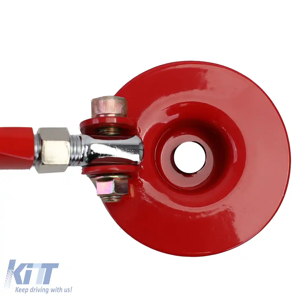 Bară de strut din aluminiu roșie frontală ajustabilă, potrivită pentru Suzuki Swift MZ EZ 05-11-image-6193010