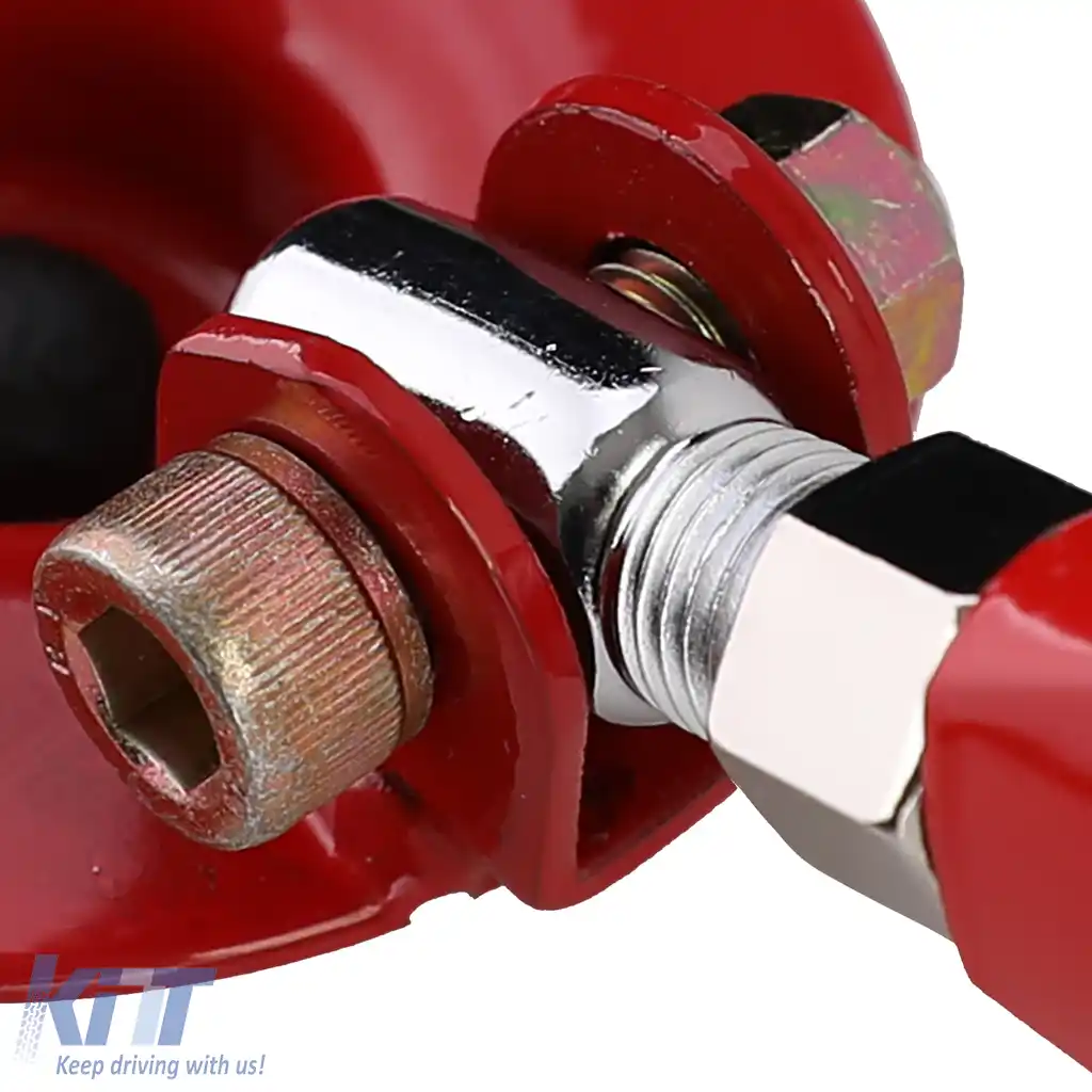 Bară de strut din aluminiu roșie frontală ajustabilă, potrivită pentru Suzuki Swift MZ EZ 05-11-image-6193011