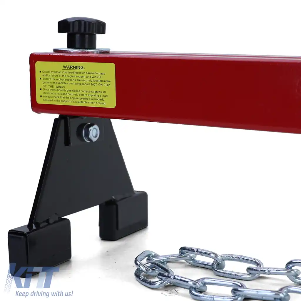 Bară de suport motor de 500KG, bară transversală pentru aripă, macara de motor RAMROXX roșie-image-6191917