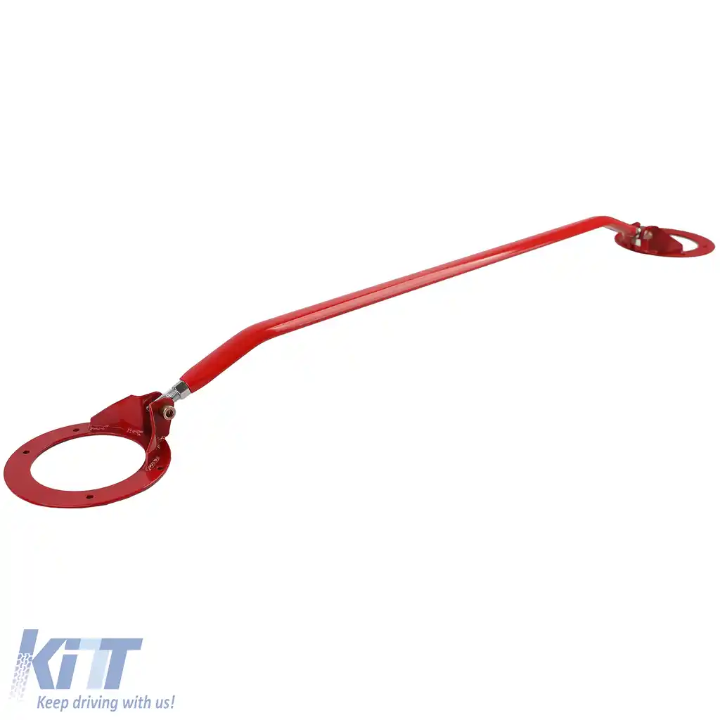 Bară de susținere ajustabilă din aluminiu roșie pentru față, potrivită pentru VW Golf 3 Vento Passat 35i-image-6191204