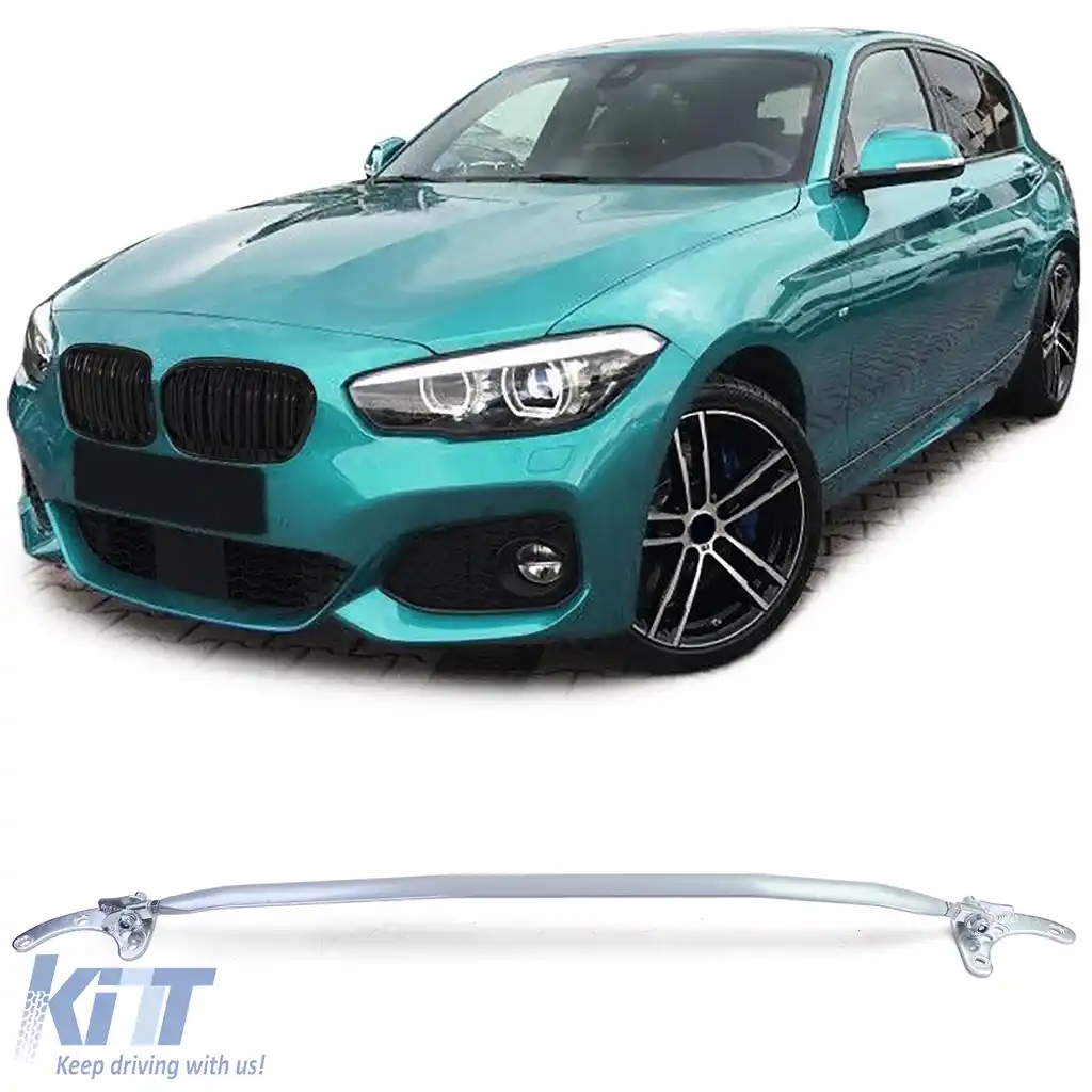 Bară de susținere din aluminiu lustruit ajustabilă, potrivită pentru BMW Seria 1 F20 F21 10-19