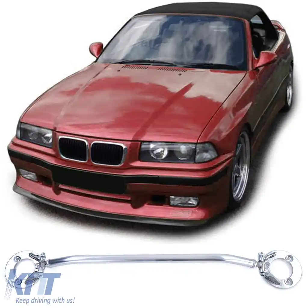 Bară de susținere din aluminiu lustruită, potrivită pentru BMW Seria 3 E36 6 cilindri 320i 325i 90-99