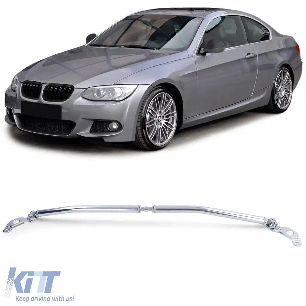 Bară de susținere din aluminiu lustruit frontal, potrivită pentru BMW Seria 3 E90 E91 E92 E93 2005-2013