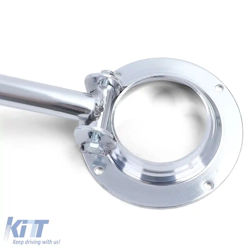 Bară de susținere frontală din aluminiu, 3 piese, lustruită, potrivită pentru VW Golf 3 Cabrio 3 + Variant cu 5 uși-image-6190877