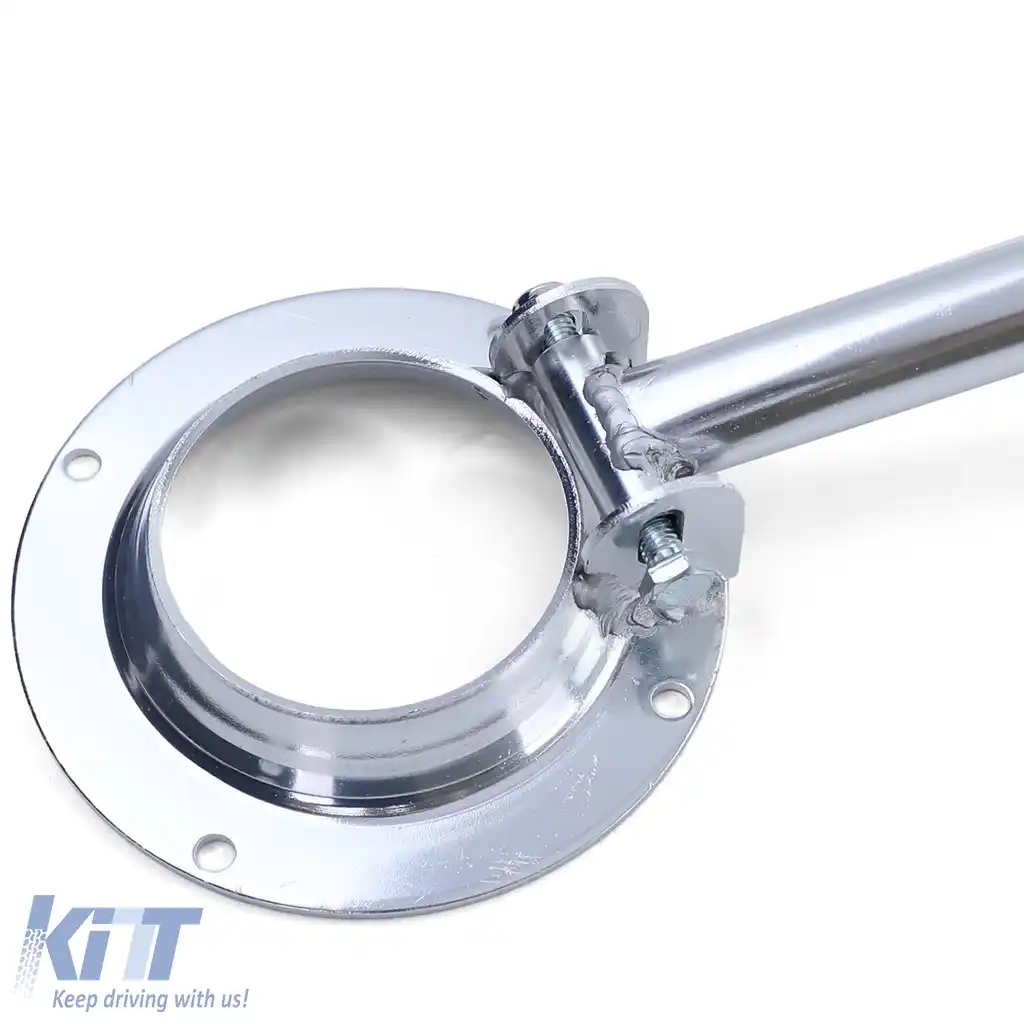 Bară de susținere frontală din aluminiu, 3 piese, lustruită, potrivită pentru VW Golf 3 Cabrio 3 + Variant cu 5 uși-image-6190878