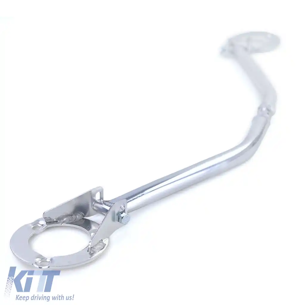 Bară de susținere frontală din aluminiu, 3 piese, lustruită, potrivită pentru BMW Seria 3 E46 316 318 din 98-image-6194555