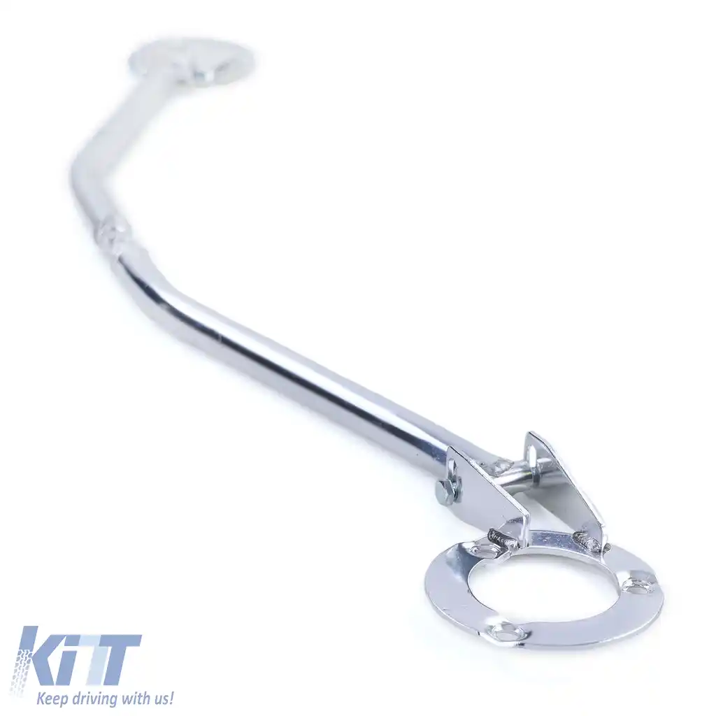 Bară de susținere frontală din aluminiu, 3 piese, lustruită, potrivită pentru BMW Seria 3 E46 316 318 din 98-image-6194556
