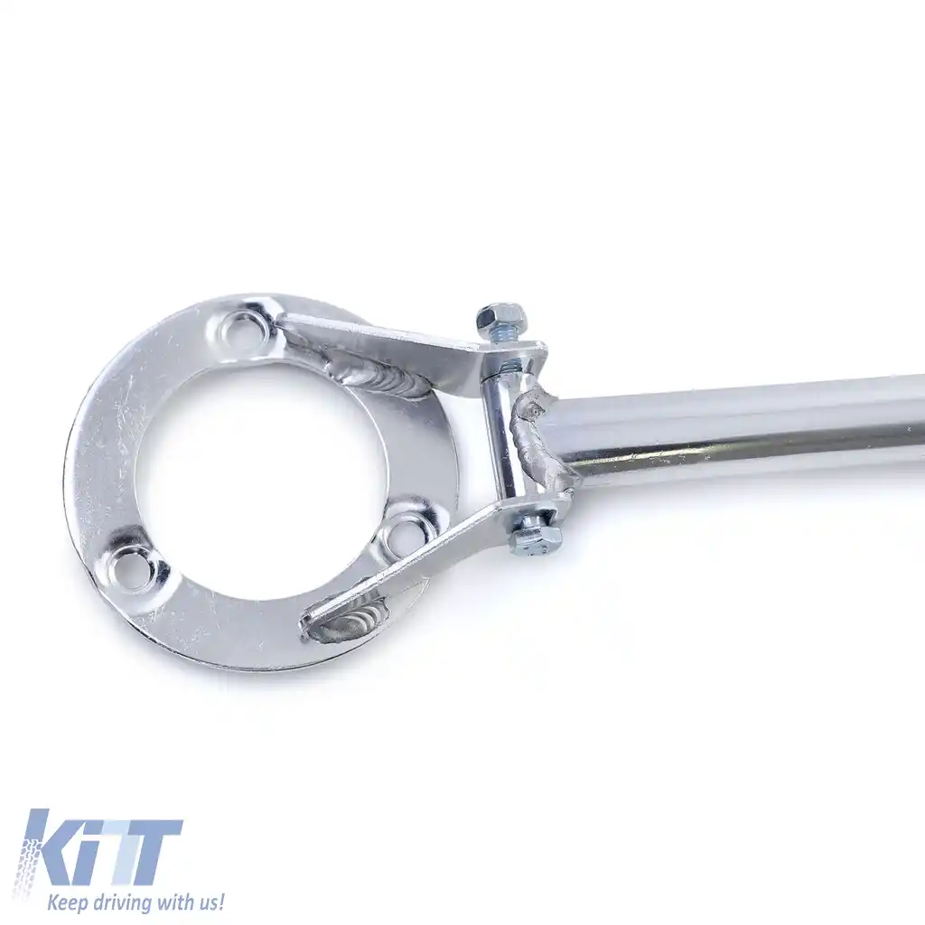 Bară de susținere frontală din aluminiu, 3 piese, lustruită, potrivită pentru BMW Seria 3 E46 316 318 din 98-image-6194559