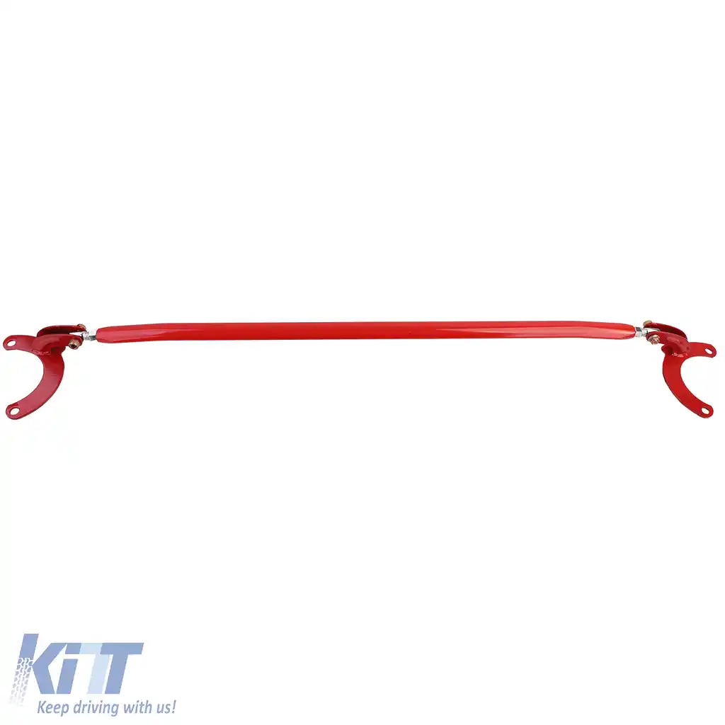 Bară de suspensie ajustabilă din aluminiu roșie pentru față, potrivită pentru Peugeot 206 + CC SW 98-08-image-6191305