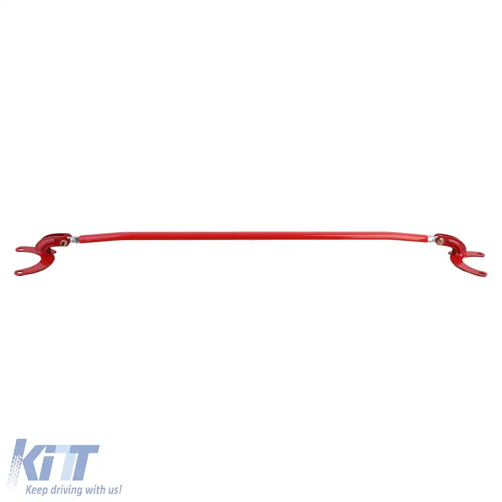 Bară de suspensie ajustabilă din aluminiu roșie pentru față, potrivită pentru Peugeot 206 + CC SW 98-08-image-6191306