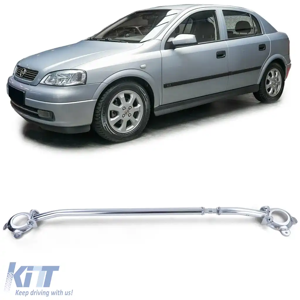 Bară de suspensie frontală din aluminiu lustruit, potrivită pentru Opel Astra G 1998-2004
