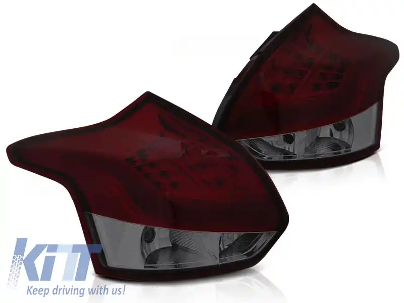 BARĂ LED FUMOASĂ ROȘIE PENTRU FORD FOCUS 3 11-10.14 HATCHBACK