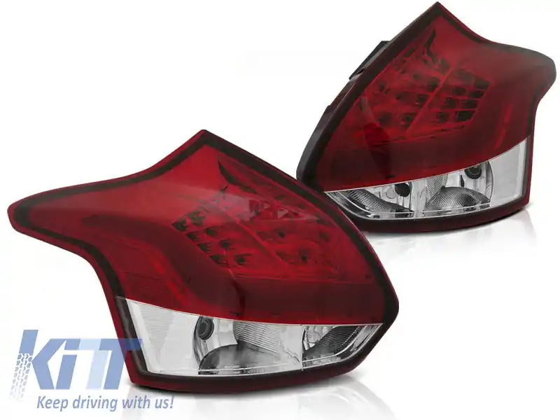 BARĂ LED ROȘIE ALBĂ PENTRU FORD FOCUS 3 11-10.14 HATCHBACK