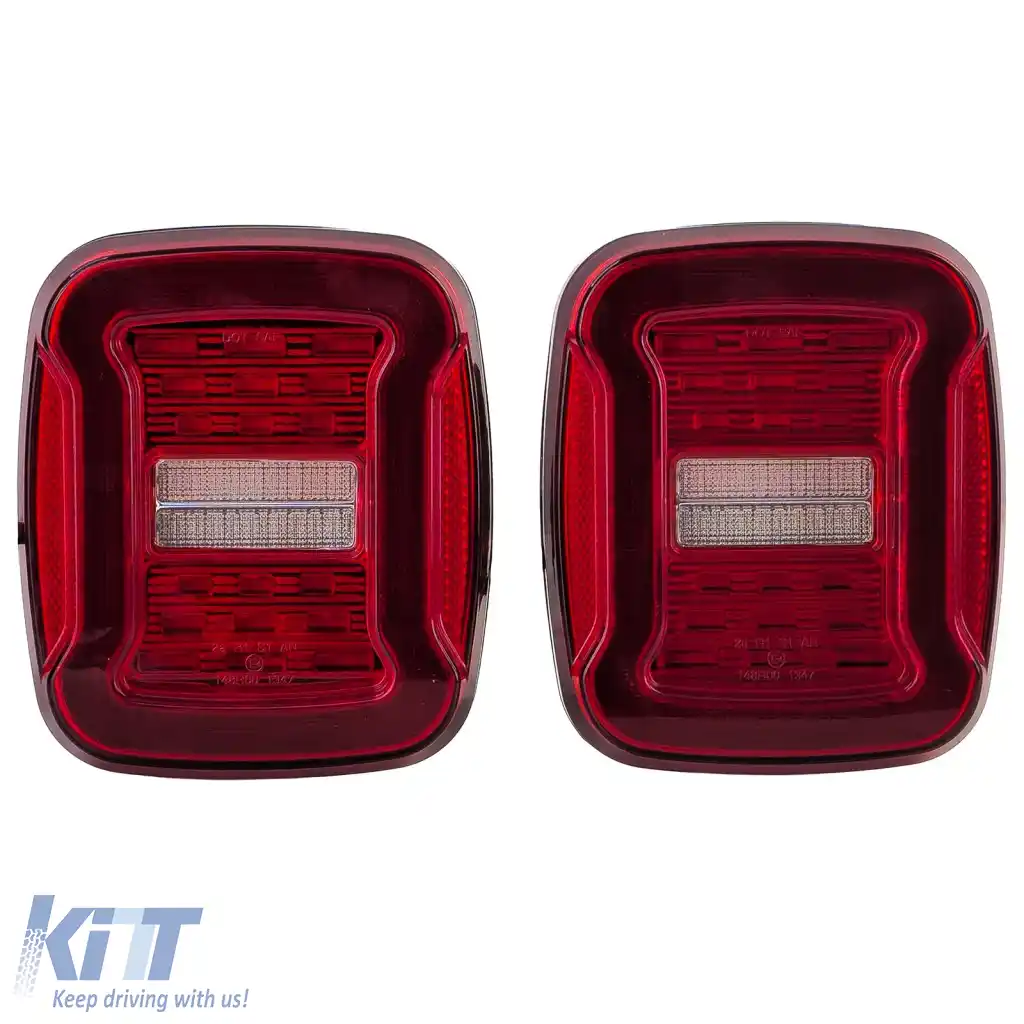 Bara de lumini LED stopuri roșii clare, potrivită pentru Jeep Wrangler CJ YJ TJ 1986-2007-image-6329660
